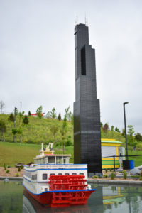 Chicago made out of lego bricks in miniland at legoland New York resort